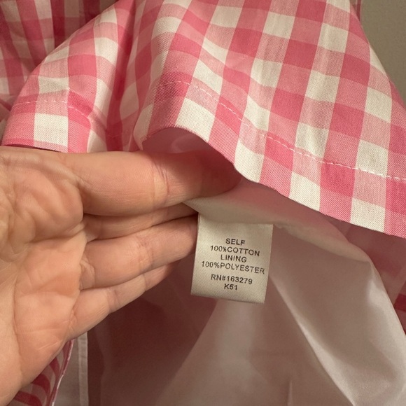 The truffle pink white gingham mini dress small valentines - Picture 3 of 6